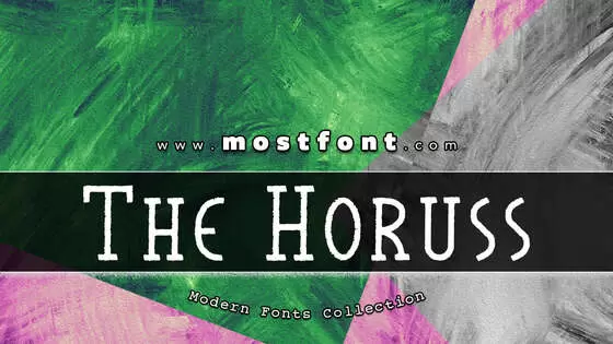 Typographic Design of The-Horuss