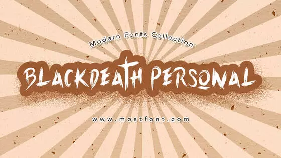 Typographic Design of Blackdeath-Personal