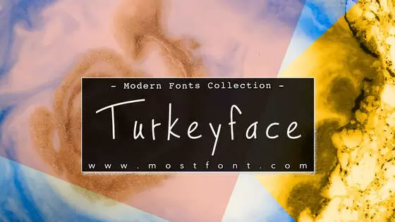 「Turkeyface」字体排版样式