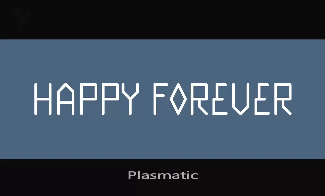 「Plasmatic」字体效果图