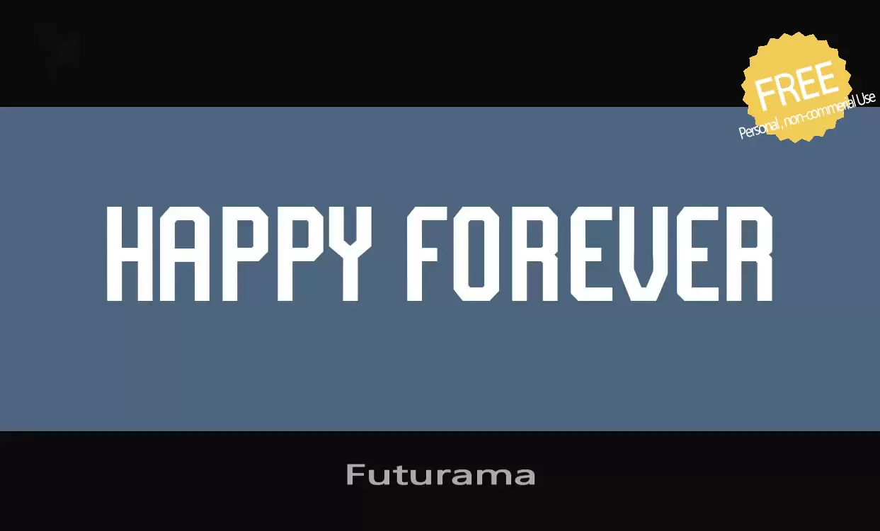 「Futurama」字体效果图