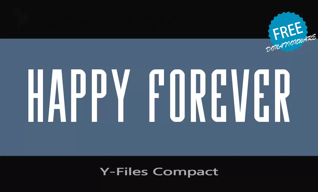 Font Sample of Y-Files-Compact
