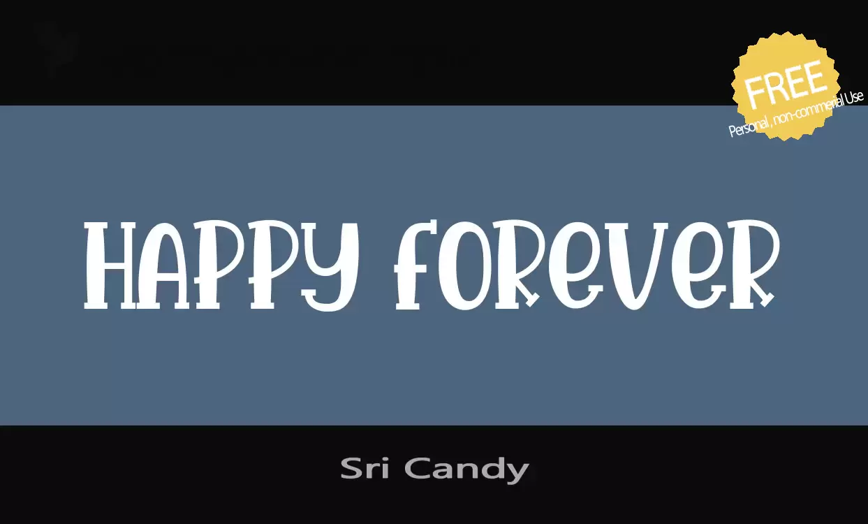 Font Sample of Sri-Candy