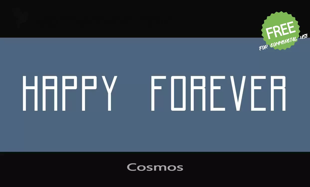 「Cosmos」字体效果图