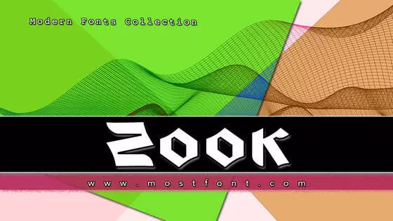 「Zook」字体排版样式