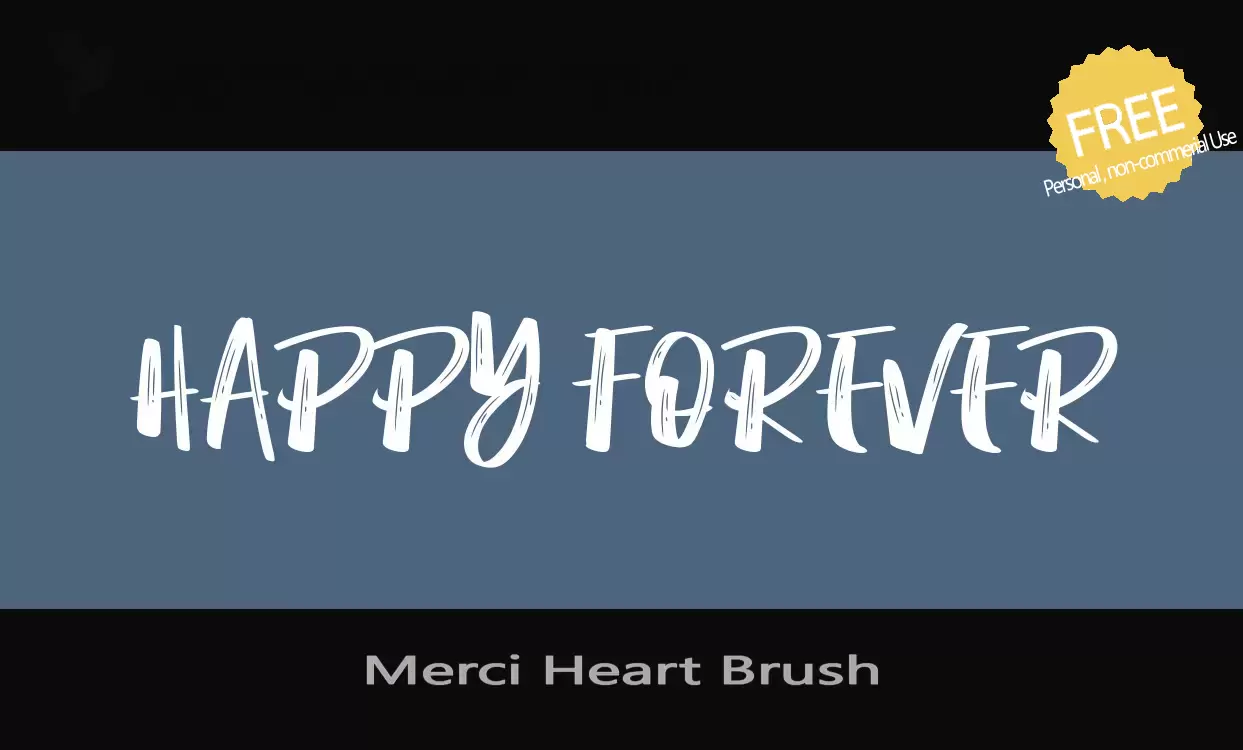 Sample of Merci-Heart-Brush