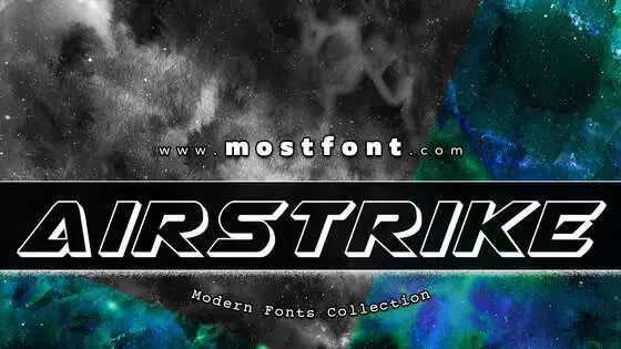 Typographic Design of Airstrike-Bold-3D