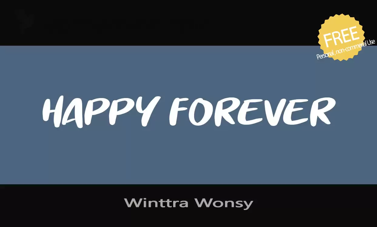 「Winttra-Wonsy」字体效果图
