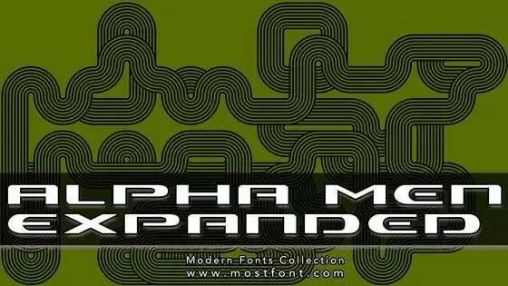 Typographic Design of Alpha-Men-Expanded