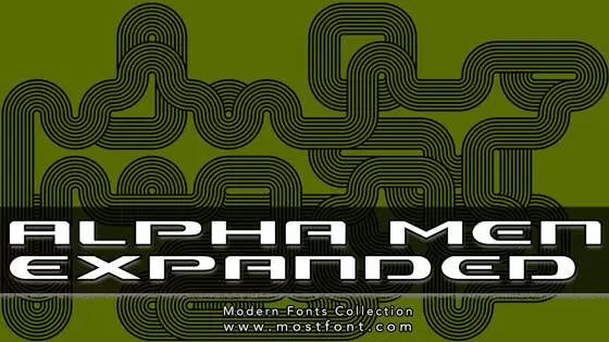 「Alpha-Men-Expanded」字体排版样式