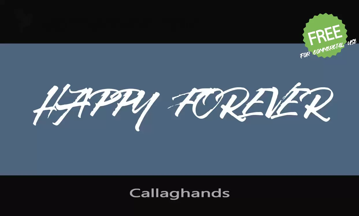 Sample of Callaghands