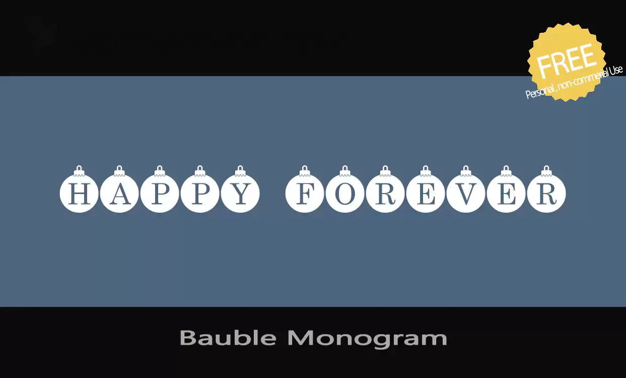 Sample of Bauble-Monogram