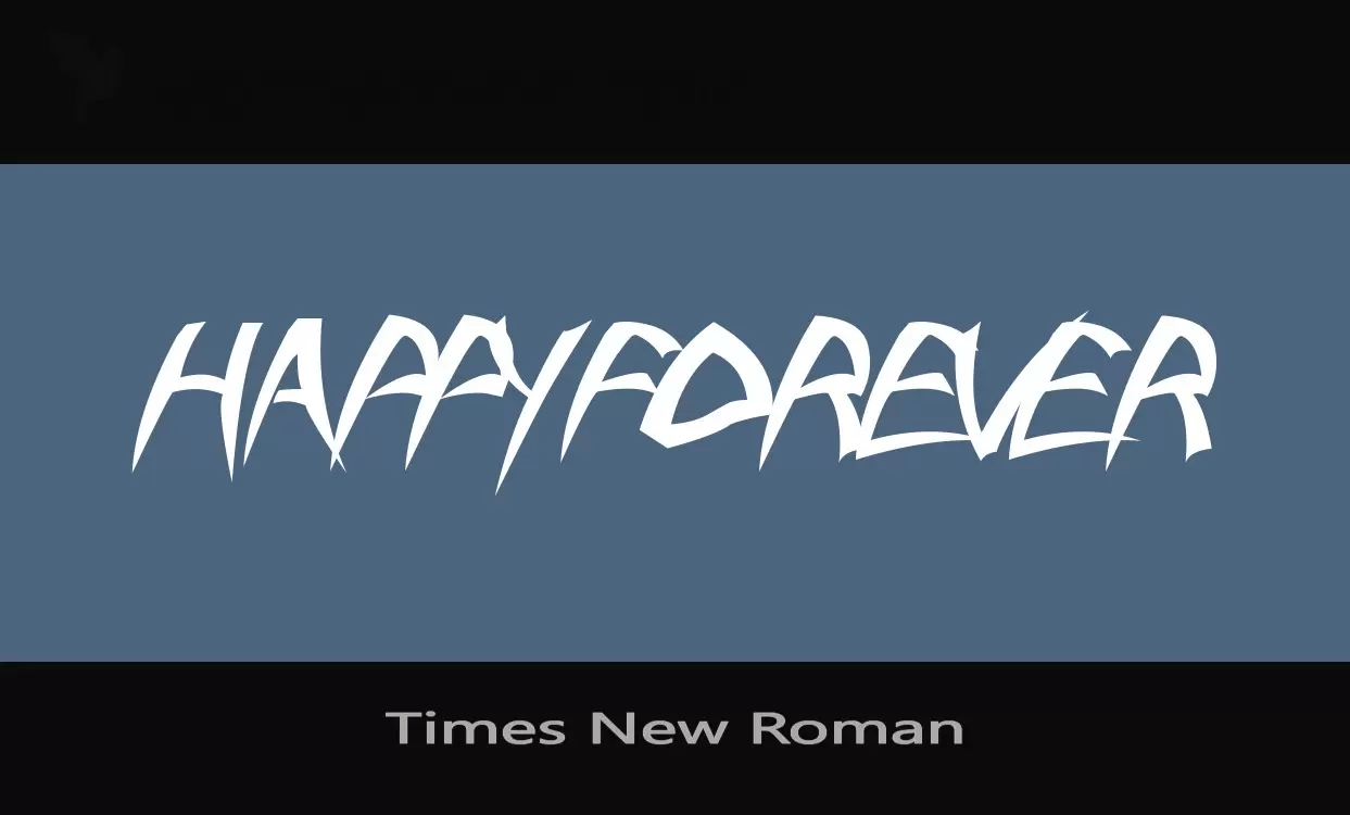 Font Sample of Times-New-Roman