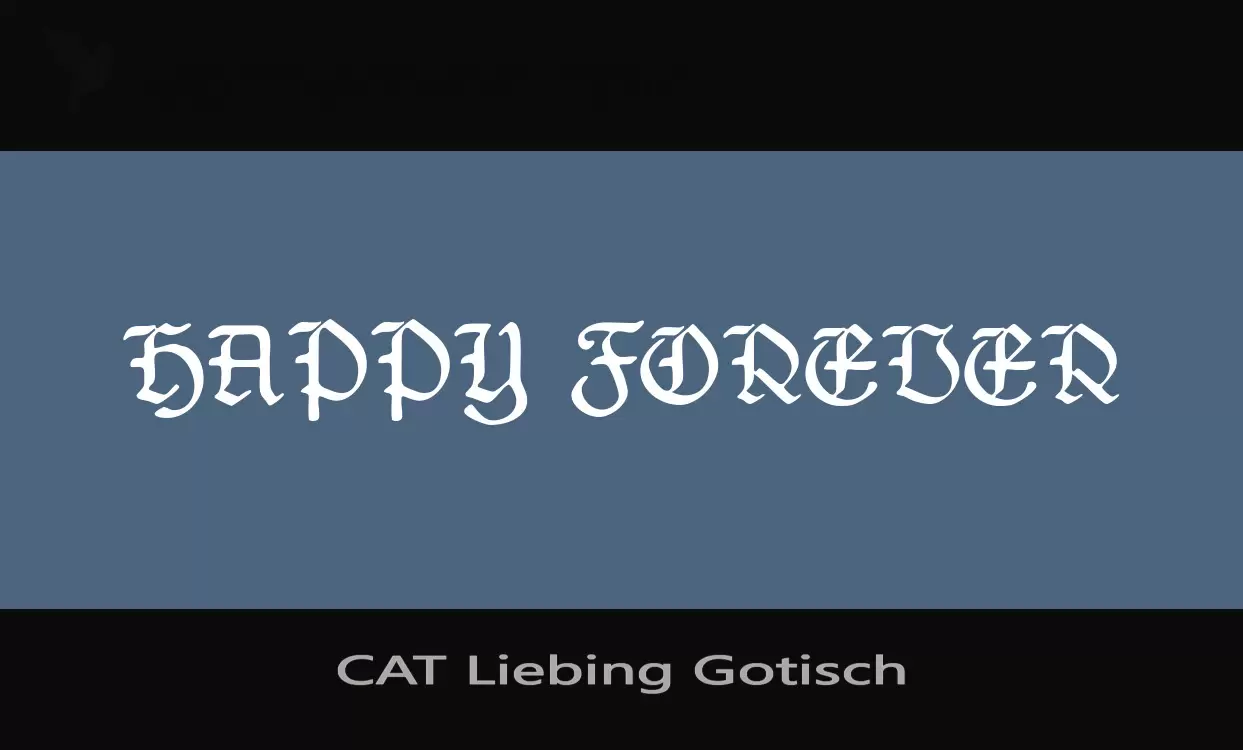 「CAT-Liebing-Gotisch」字体效果图