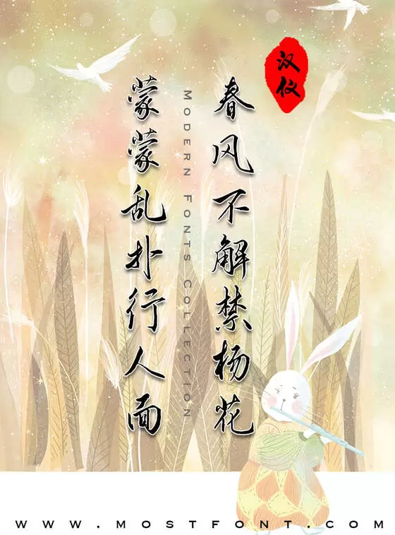 Typographic Design of 汉仪半舫家书-W