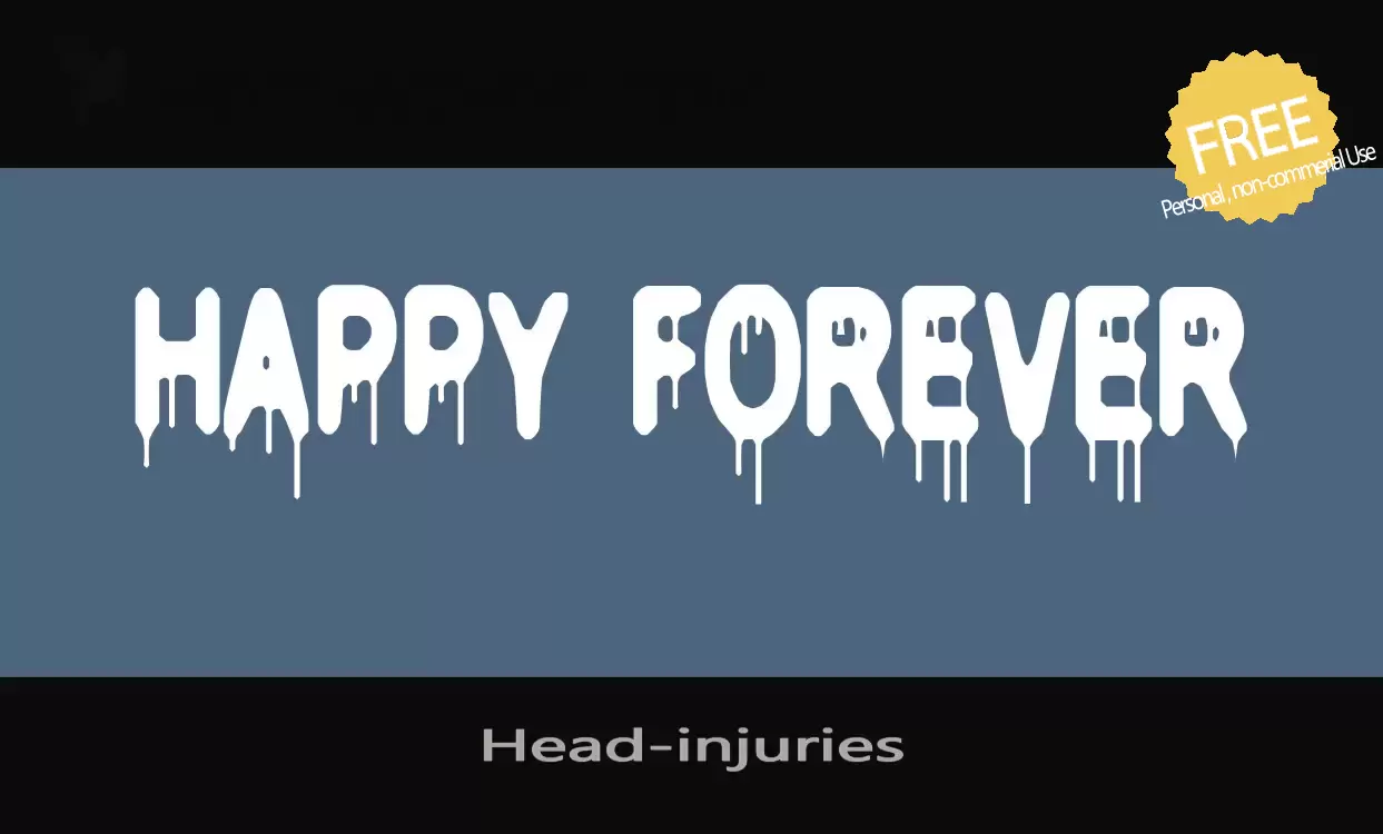 Font Sample of Head-injuries