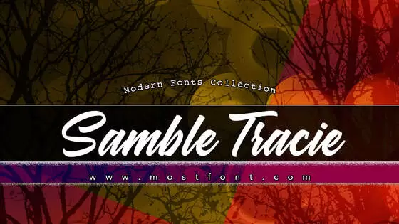 Typographic Design of Samble-Tracie