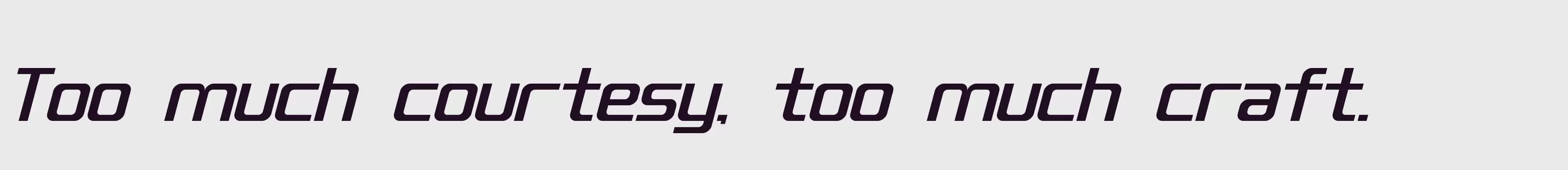 「QUUB Medium_Italic」字体效果图