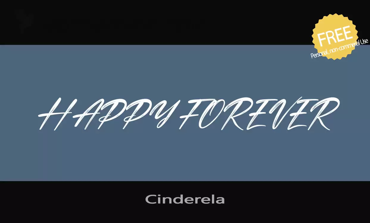 「Cinderela」字体效果图