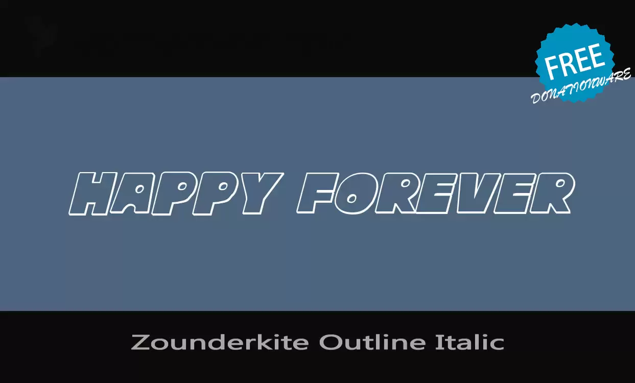 Sample of Zounderkite-Outline-Italic