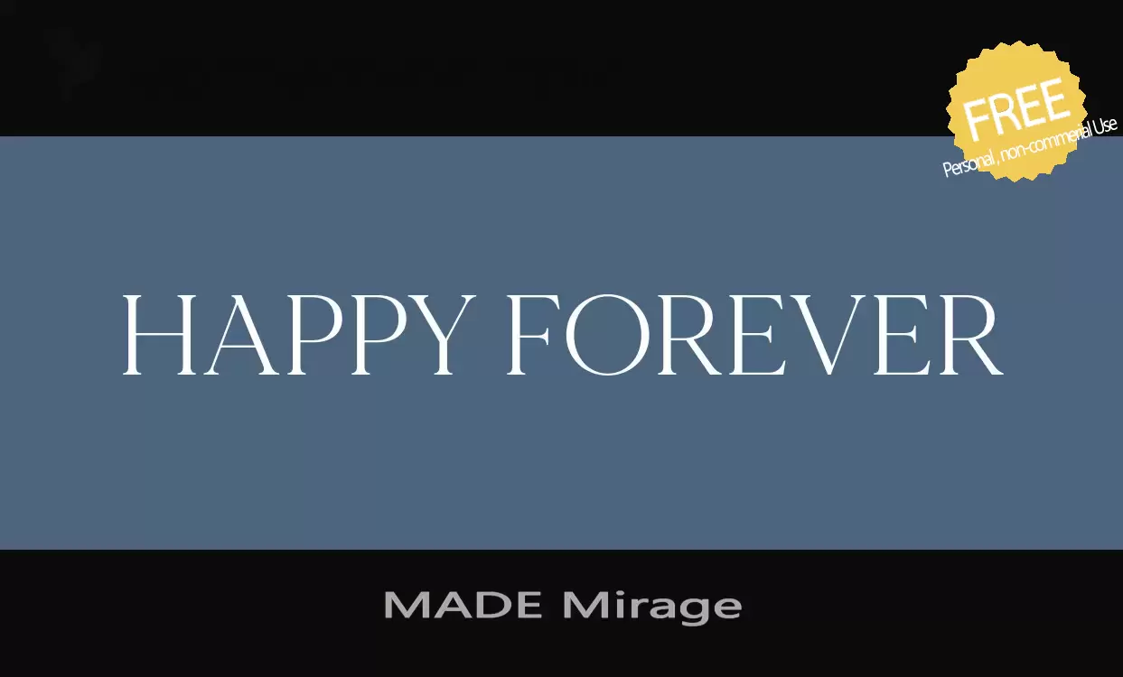 Sample of MADE-Mirage