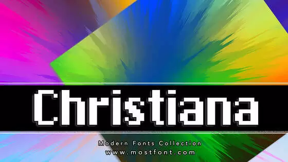 「Christiana」字体排版图片