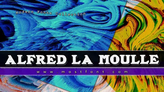 Typographic Design of ALFRED-LA-MOULLE