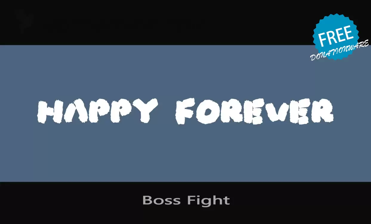 「Boss-Fight」字体效果图