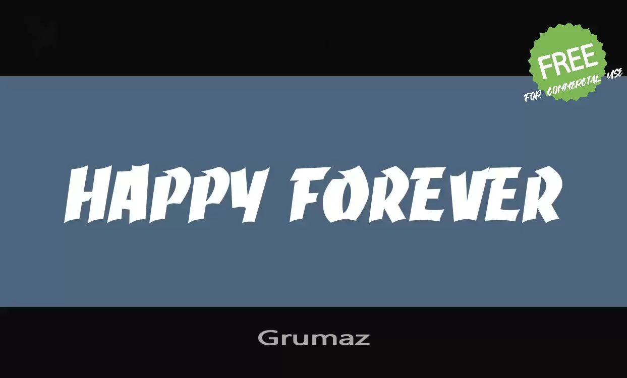 「Grumaz」字体效果图