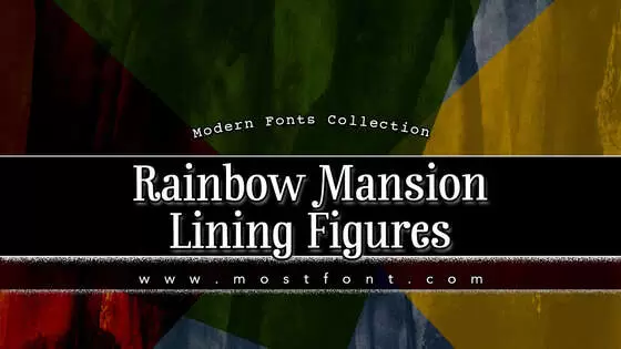 「Rainbow-Mansion-Lining-Figures」字体排版图片