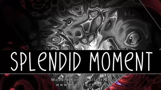 Typographic Design of Splendid-Moment