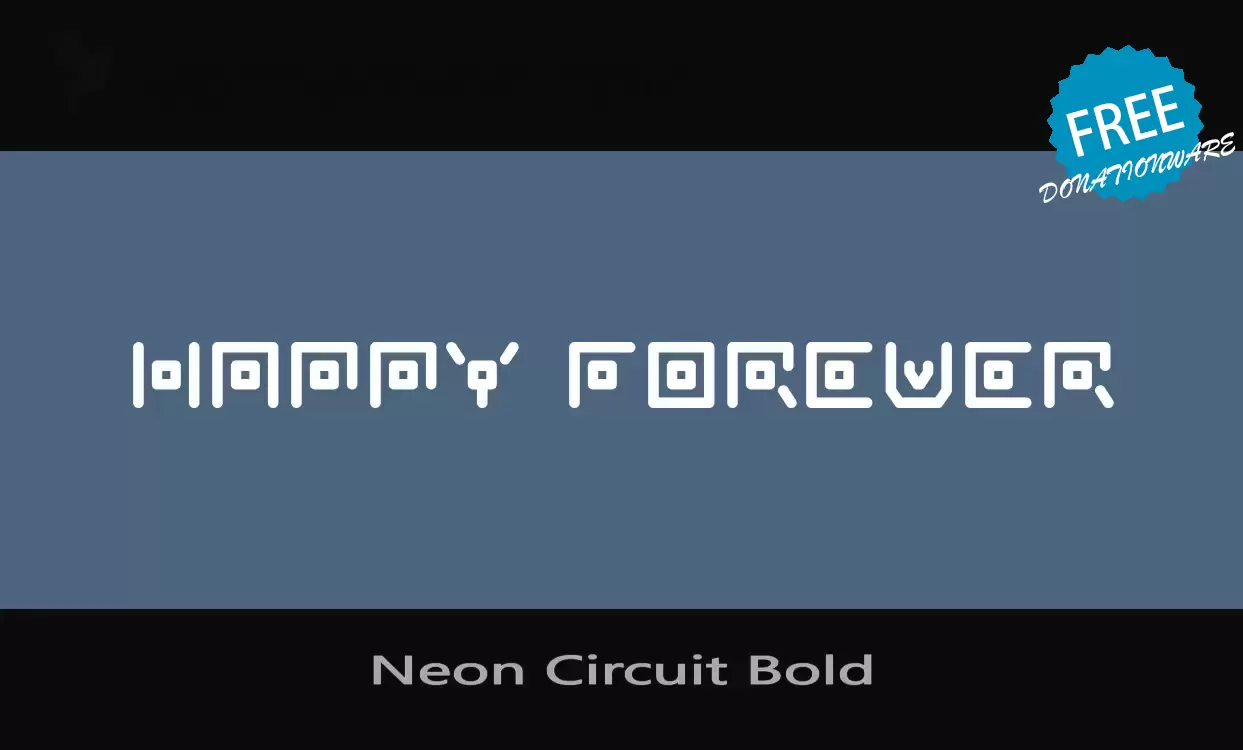 Sample of Neon-Circuit-Bold