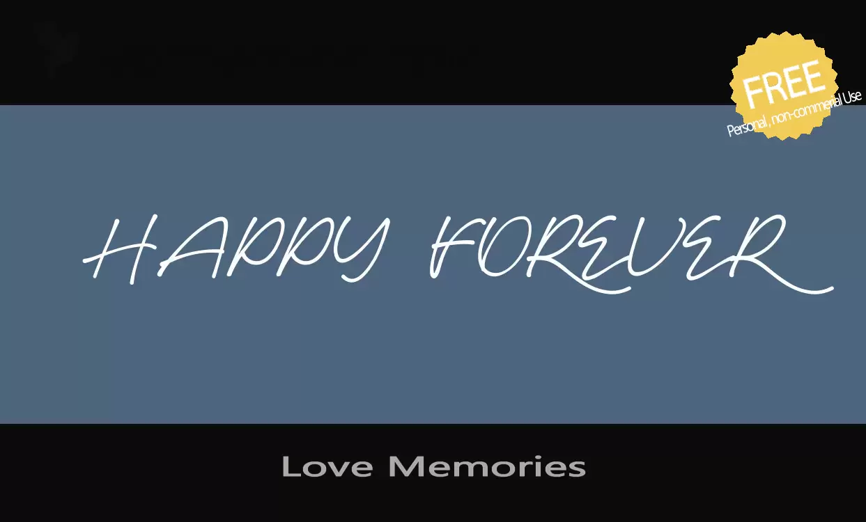 「Love-Memories」字体效果图