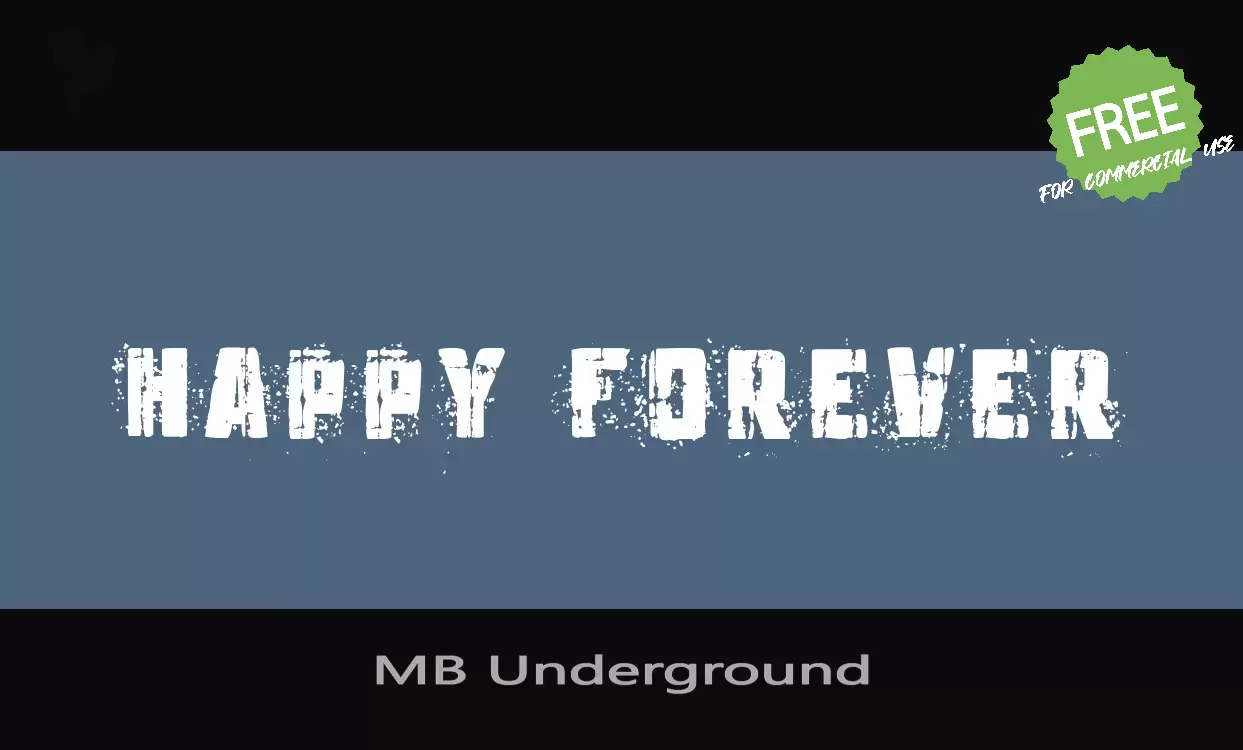 「MB-Underground」字体效果图