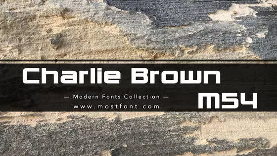 Typographic Design of Charlie-Brown-M54