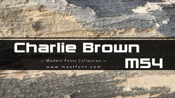 「Charlie-Brown-M54」字体排版样式