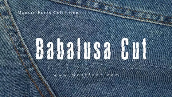「Babalusa-Cut」字体排版图片