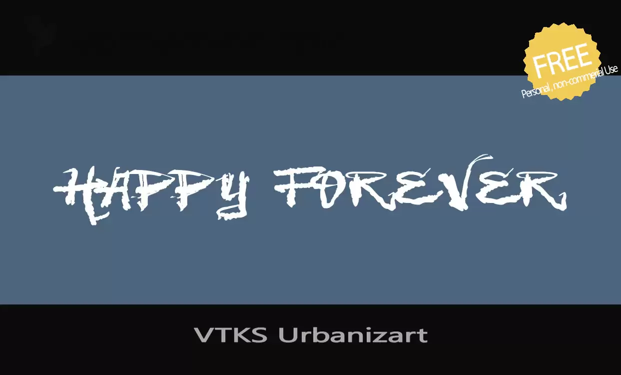 「VTKS-Urbanizart」字体效果图