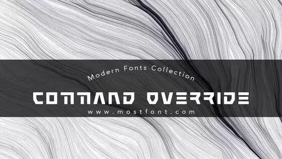 「Command-Override」字体排版图片