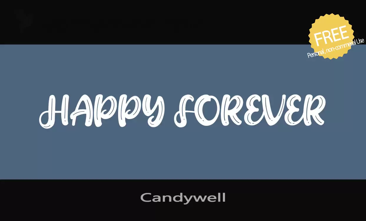 Font Sample of Candywell