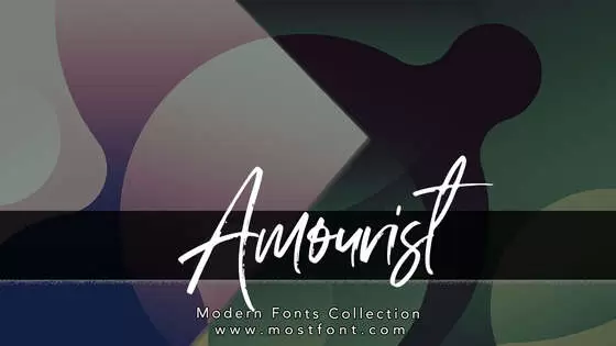 「Amourist」字体排版图片