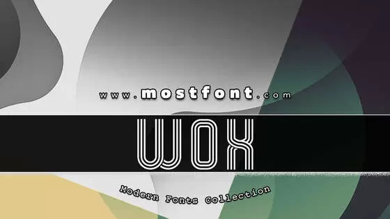 Typographic Design of WOX-Striped-Triple-Demo