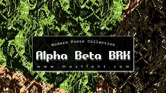 Typographic Design of Alpha-Beta-BRK