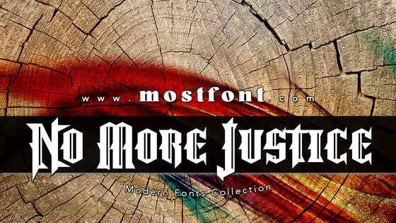 Typographic Design of No-More-Justice