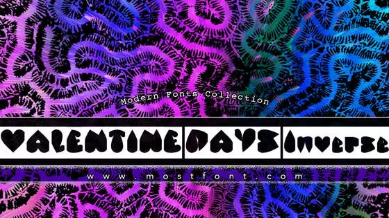 Typographic Design of VALENTINE-DAYS-Inverse