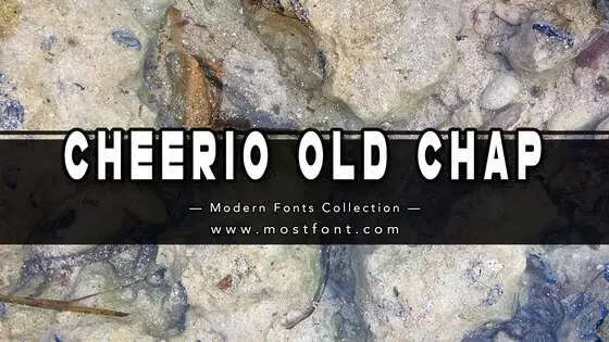「Cheerio-Old-Chap」字体排版图片