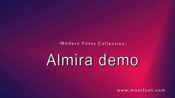 「Almira」字体排版图片
