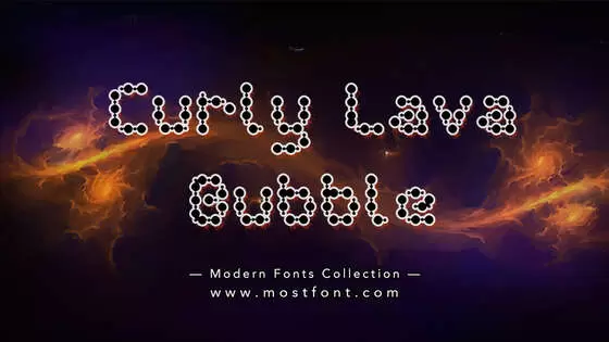 Typographic Design of Curly-Lava-Bubble