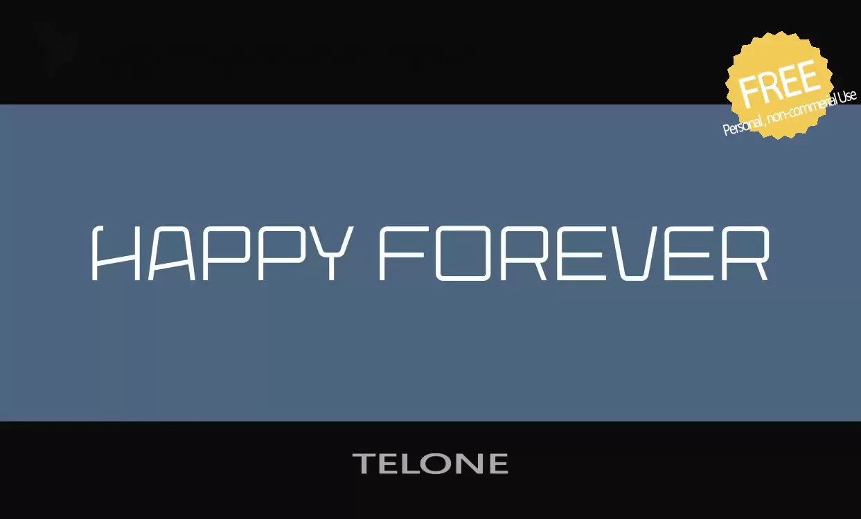 Font Sample of TELONE