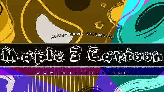 「Maple-3-Cartoon」字体排版图片